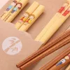 Eco-friendly bamboo tableware set, portable for home use, restaurant and restaurant tableware, table supplies, disposable chopsticks set Application Scenario